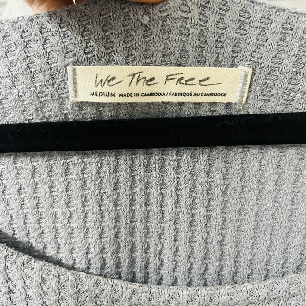 We The Free Free People North Shore Thermal In Storm Gray Size M - Picture 6 of 9